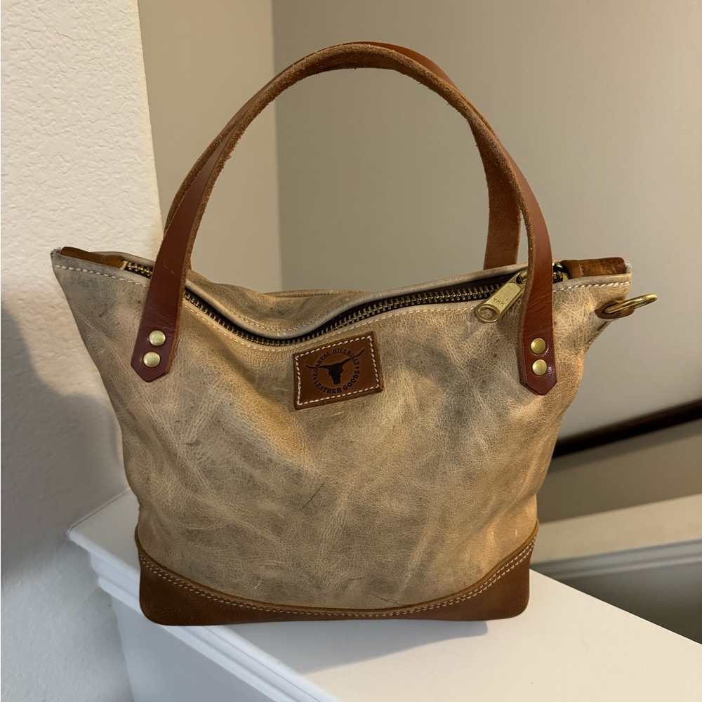 Coastal Hillbilly - Small Amaretto Hillbilly - Leather Purse Tote Bag
